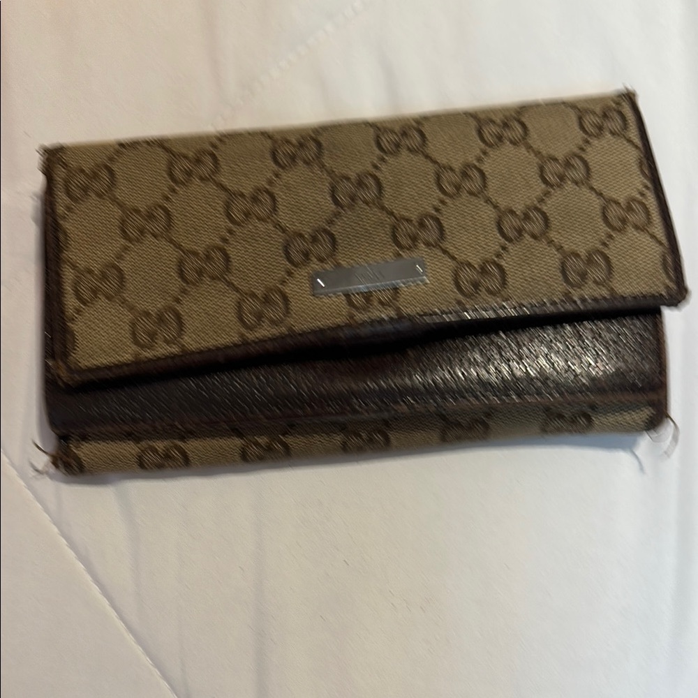 Brown and Tan Wallet